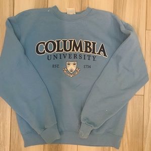 Blue champion Columbia university crewneck